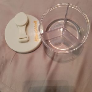 SLIMWELL ORGANIZER- HEAVY DUTY ACRYLIC ORGANIZER- 3 COMPARTMENTS